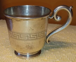 Henkelbecher 750er Silber, Historismus 1880, sehr schöner Erhalt - Bild 1 von 5