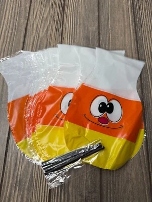 Bolsas de golosinas de Halloween con diseño de maíz dulce con cierres de cremallera - Paquete de 10 Foto 1 de 4