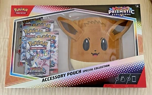 Pokemon Prismatic Evolutions - Eevee Accessory Pouch Box - 5 Booster Packs - Bild 1 von 3