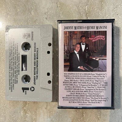 Cassette Johnny Mathis Henry Mancini The Hollywood Musicals 1986 Records Tested - Image 1 of 2