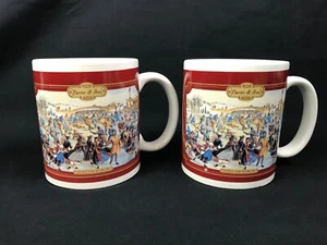 Currier und Ives Central Park Winter 1862 Kaffeebecher #3561FY05 Schlittschuhlaufen ©Designs - Bild 1 von 12