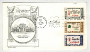 1960 UNCOMMON COMBINATION FDC AMERICAN CREDO & 3 ISSUES FRANKLIN JEFFERSON ETC - Picture 1 of 1
