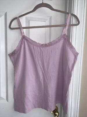 Top SLEEP/PJ - Adonna - Lila Púrpura - Sin mangas / Tanque - Mezcla de algodón - Talla XL  Foto 1 de 4