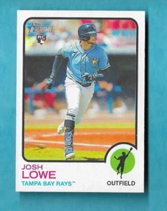 2022 Topps Heritage SP VARIACIÓN DE IMAGEN RC #303 JOSH LOWE NOVATO TAMPA BAY RAYS - Imagen 1 de 2