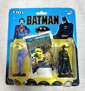 Vintage Batman 1989 diecast Batman and Joker 2-pack NEW ON CARD ERTL 2490