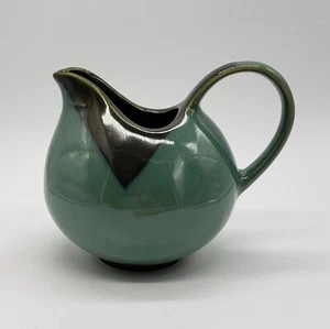 Sango China Nova Green Stoneware Creamer #4935 China 4 1/4" × 4 3/4" - Picture 1 of 8