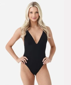 Neu mit Etikett $ 198 L * Space nahtloser Katniss Einteiler klassisch schwarz Größe S - Bild 1 von 16