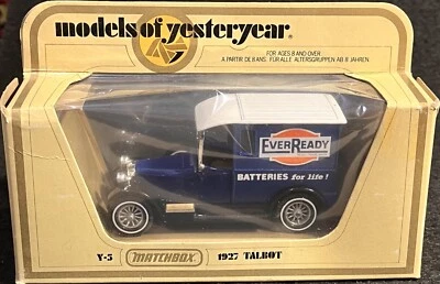 Matchbox Lesney Models of Yesteryear 1927 Talbot EverReady Diecast Car New Y-5 - Image 1 of 2