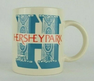 Vintage Hershey Park Big H Graphic Ceramic Coffee Mug Cup Souvenir 3.75" H - Picture 1 of 12