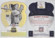 2015 Panini Cooperstown HOF Crown Royale Gold /10 Bobby Doerr #14 HOF