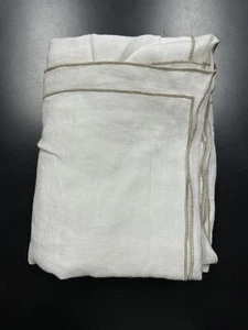 Restoration Hardware Ultra Fine Tipped Linen Queen Lounger Size Sham Dune White - Picture 1 of 11