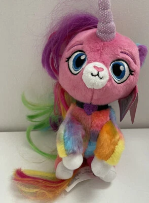 Nickelodeon Rainbow бабочка единорог котенок сказочный Фелисити 9 дюймов плюшевый - Изображение 1 из 4