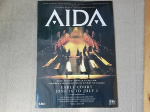 Poster vintage Aida 1988 Earls Court Londra Harvey orafo Vittorio Rossi - Foto 1 di 11