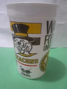 Vintage 1985 WAKE FOREST UNIVERSITY DEACONS NCAA FOOTBALL PLASTIC GAME DAY CUP - Bild 1 von 10