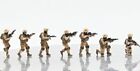 1:72 7PCS Modern American Soldiers Desert Camouflage Painted Resin Model New 