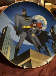 DC WB Gallery 1997 Batman & Batgirl 10.25” Collector Plate #1679/2500 Limited - Picture 1 of 8