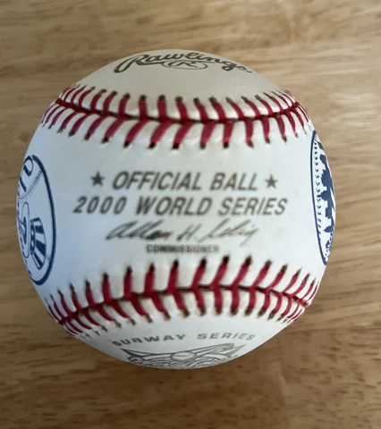2000 World Series  Subway Series Official Baseball New York Yankees Vs. NY Mets Cover