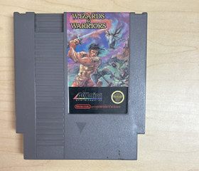 NICE Vintage Wizards and Warriors NES Nintendo Video Game Rev A RPG