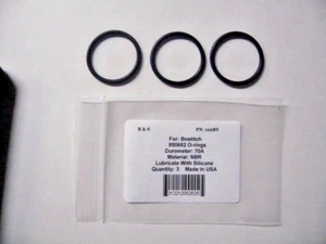 3 Compatible Bostitch 850682 O-Rings / R&S 122BT / NBR Material - Picture 1 of 2
