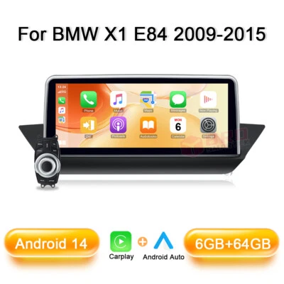 10.25" Android14 Autoradio CarPlay 8-Kern 64GB iDrive GPS Navi BT für BMW X1 E84 - Bild 1 von 4