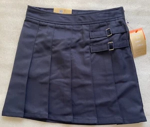 FRENCH TOAST, GIRLS SCHOOLWEAR, NAVY PLEATED SKIRT SKORT, 8, NEW TAGS - Picture 1 of 8