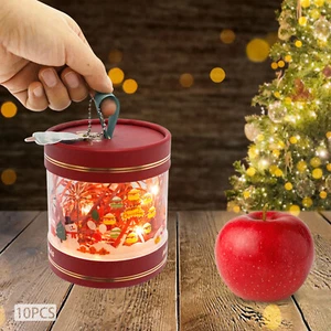 10PCS Christmas Candy Box Christmas Apple Box Christmas Gift Box W/Ambient Light - Picture 1 of 21