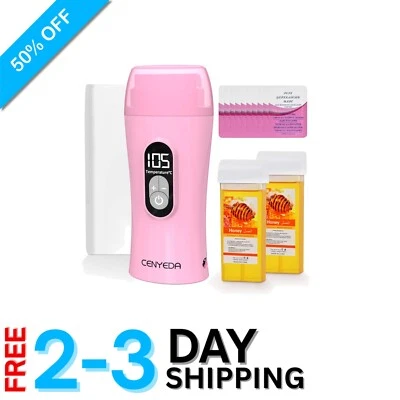 Digital Honey Waxing Kit for Sensitive Skin - LED Wax Warmer & 100 Wax Strips - Image 1 of 4
