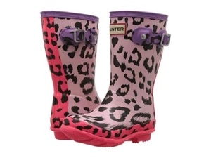 Neu im Karton Hunter Mist Pink Hyper Thistle Hybrid Print Original Kinder Stiefel Big Girl 6 - Bild 1 von 6