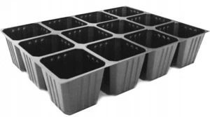 Anzuchtplatte Topfplatte 12 Töpfe Aussaat Multitopf Multitopfpalette Anzucht  - Bild 1 von 6