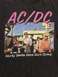 T-Shirt Dirty Deeds Done ACDC S-234XL schwarz Unisex
