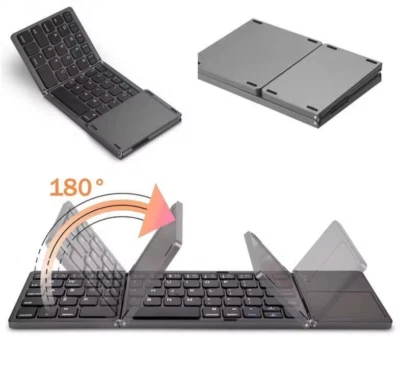 Mini Teclado Bluetooth Plegable con Panel Táctil Inalámbrico para Ios Android Windows - Imagen 1 de 4