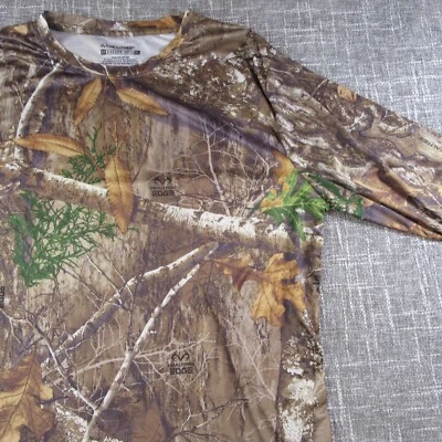 Staghorn Green Shirt Mens XL Camo Real Tree Performance Hunting Casual - Image 1 of 4
