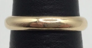(MA1) 14k Yellow Gold 3.5mm 4.1g Size 7.5 Wedding Band - Picture 1 of 6