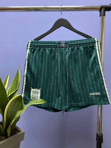 Vintage Adidas Liverpool Third 1995 1996 Soccer Football Shorts Size L Green Cover
