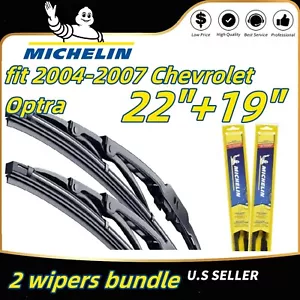 Wipers 2 Pack Premium Wiper Blades fit 2004-2007 Chevrolet Optra 19220/190 - Picture 1 of 11