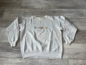 Vintage Disneyland crewneck embroidered Sweatshirt Size Medium Made In USA - Picture 1 of 11
