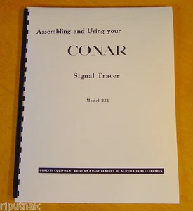 KOMPLETTE ANLEITUNG für CONAR Signal Tracer Modell 231 neu remastered - Bild 1 von 1