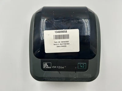 ZEBRA GK420D GK42-202210-000 USB ETHERNET LABEL THERMAL PRINTER - Image 1 of 4