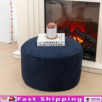 Плюшевый волоконный пуф оттоманка подножка гостиная спальня офис сборка не требуется - Изображение 1 из 4