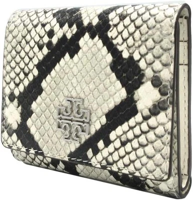 [TORY BURCH] Outlet CARTERA COMPACTA ESCRITA 164035 1024 100 Blanco Cálido x Negro  Foto 1 de 4
