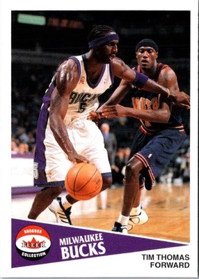 2001 Fleer Shoebox Tim Thomas #12 Milwaukee Bucks Basketball Card - Image 1 of 2