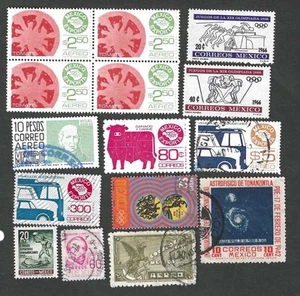 Mexico - Twelve different mint and used stamps - Picture 1 of 1