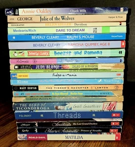 4th 5th Grade 20 Chapter Books Teacher Classroom Library Set Homeschool FB585 - Picture 1 of 23