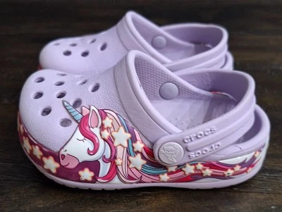 Banda Unicornio Crocs FunLab Talla C5 (Niño Pequeño/Niños) Lavanda/Multicolor  Foto 1 de 4