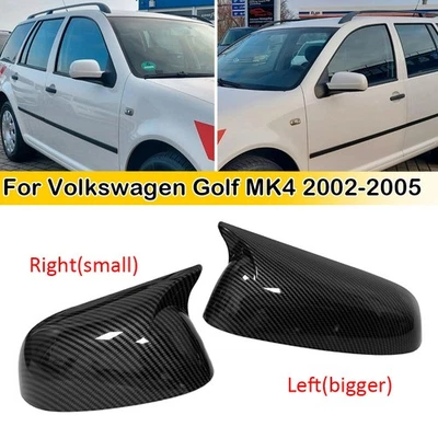 Cubierta de espejo retrovisor ABS de fibra de carbono para Volkswagen VW Golf MK4 2002-2005 Foto 1 de 4