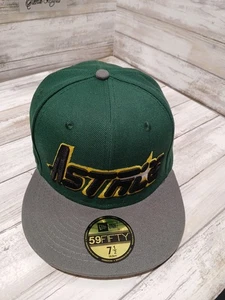 New Era 59fifty Fitted Baseball Cap Astros Green Color Size 7 1/2 - Picture 1 of 7