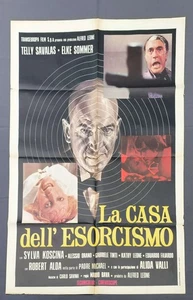 MANIFESTO poster 2F LA CASA DELL' ESORCISMO TELLY SAVALAS ELKE SOMMER 1975 H84 - Picture 1 of 5