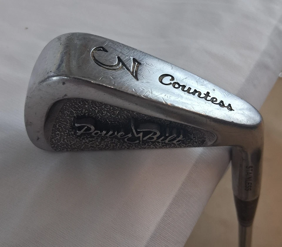 Club de Golf PowerBilt Countess #3 Hierro Para Mujer Damas Flex Derecha Cabeza Inoxidable De Colección Foto 1 de 4