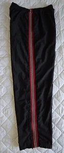 Pantalones deportivos Russell Athletic para hombre años 90 rojos y negros a rayas piernas con cremallera talla Lrg - Imagen 1 de 9