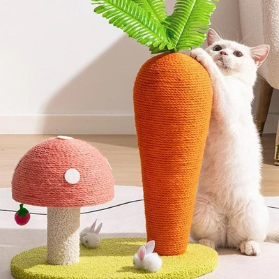 Cat Scratching Board Scratch Board Carrot Shape Ornamental Kitten Climbing - Image 1 of 4
